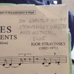 stravinsky sound advice
